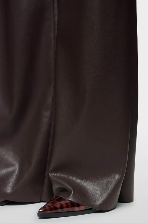 Marc Cain wijde broek high waist bruin