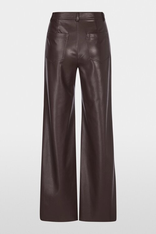 Marc Cain wijde broek high waist bruin