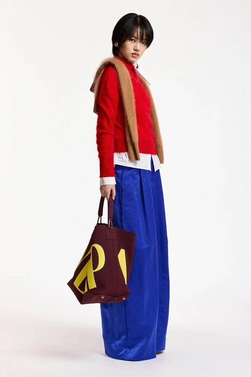 Essentiel Antwerp Wide leg pantalon Kobaltblauw