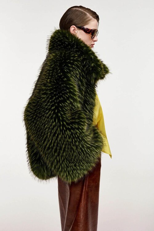 Essentiel Antwerp Coat Foax Fur Kaki
