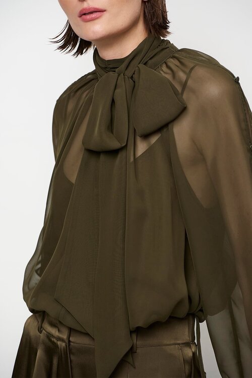 Dante 6 Sonia blouse olijfgroen