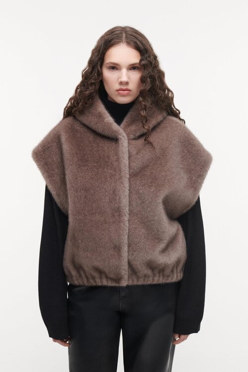 Studio AR by Arma Olena faux mink bodywarmer