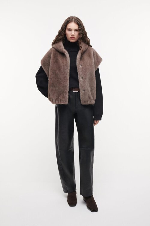 Studio AR by Arma Olena faux mink bodywarmer