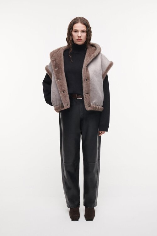 Studio AR by Arma Olena faux mink bodywarmer