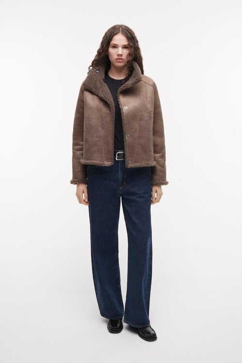 Studio AR by Arma Mallow faux mink jack taupe
