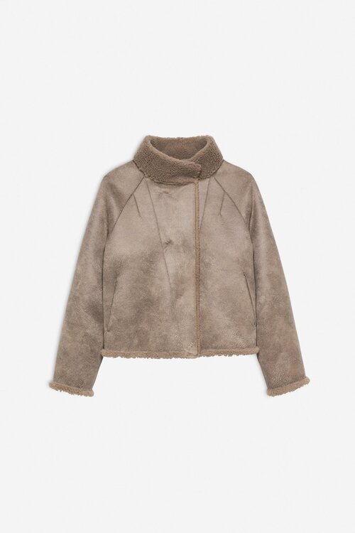 Studio AR by Arma Mallow faux mink jack taupe