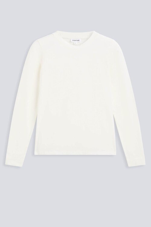 Neeve T-shirt lange mouw Offwhite