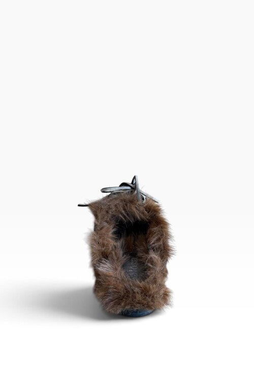 Posa Boat Loafer Mule Hairy Fur