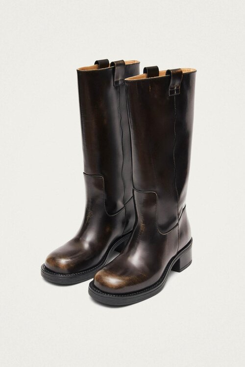 ALOHAS Brown Sajan Vintage Leather Boots