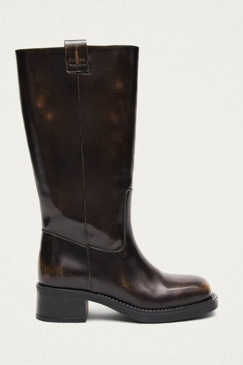 ALOHAS Brown Sajan Vintage Leather Boots