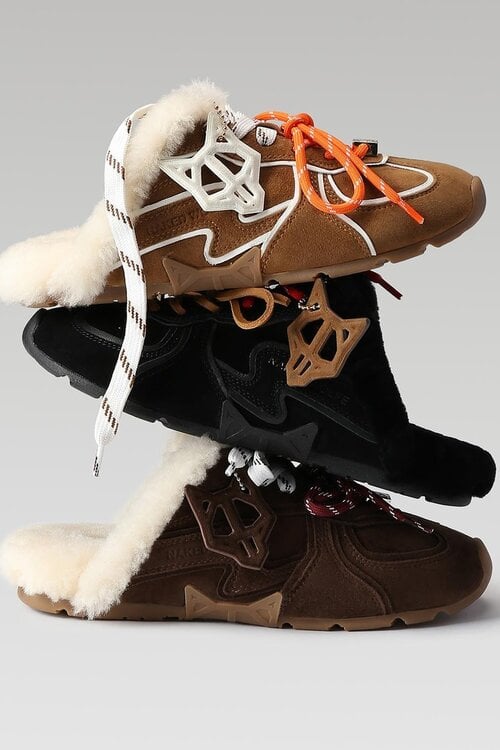Naked Wolfe Sneaker Mule Camel