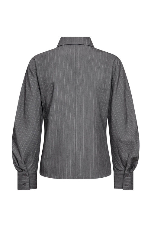 Co'couture Lyvia Asy Pin Shirt grijs