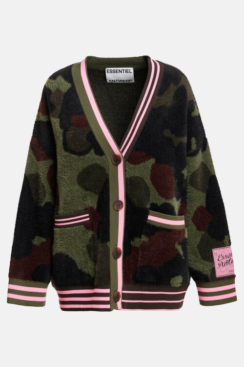 Essentiel Antwerp Vest camouflage Kaki