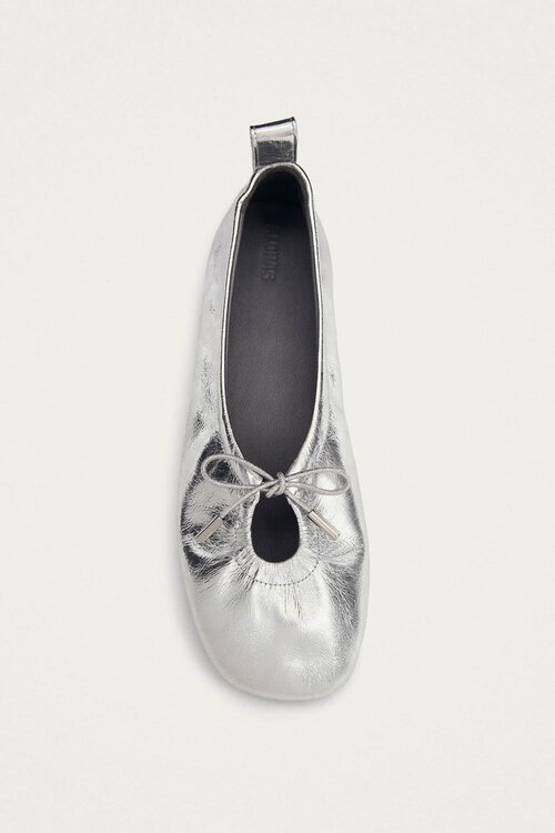 ALOHAS Zilver Rosalind Leather Ballet Flats