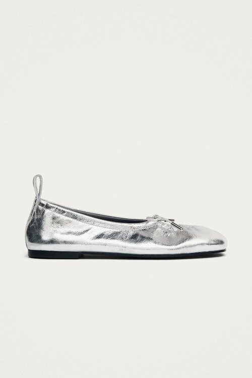 ALOHAS Zilver Rosalind Leather Ballet Flats