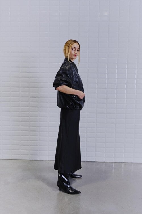 WITHBLACK Black WBLPATRIZIA VEGAN JACKET