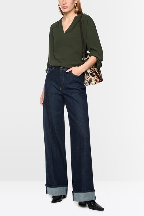 Marc Cain Blouse donker groen