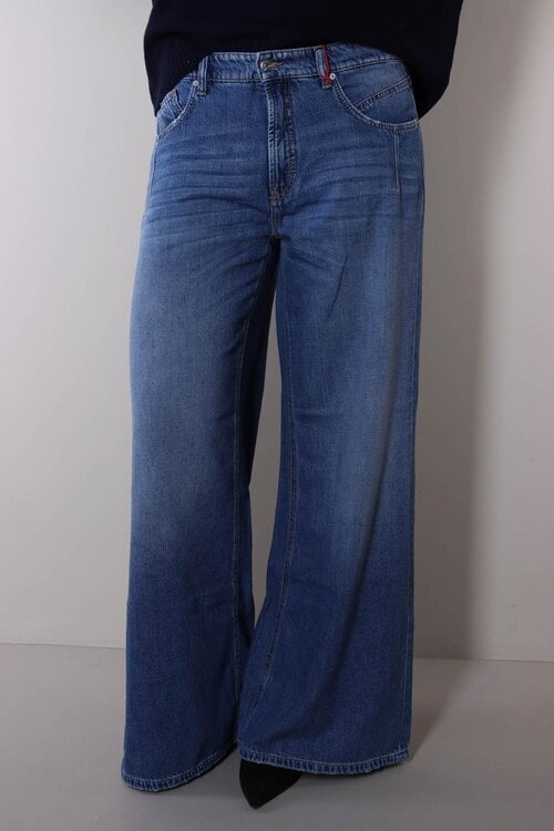 Cambio Blauwe Pallazo Advance Wide leg Jeans
