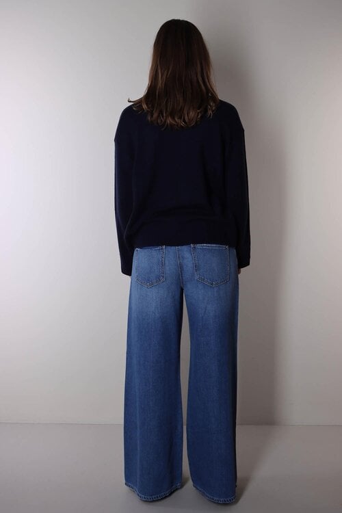 Cambio Blauwe Pallazo Advance Wide leg Jeans