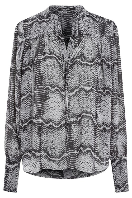 Marc Aurel Pearl grey varied Blouse