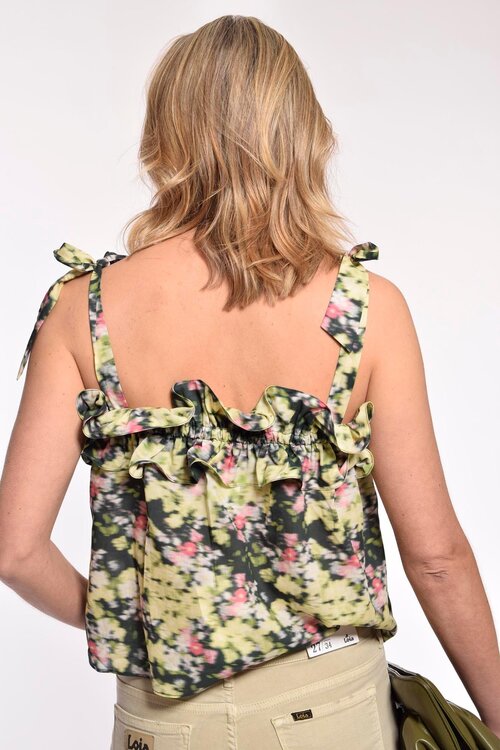 Hofmann Copenhagen Groen Print Top