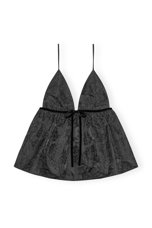 Ganni Zwarte Top