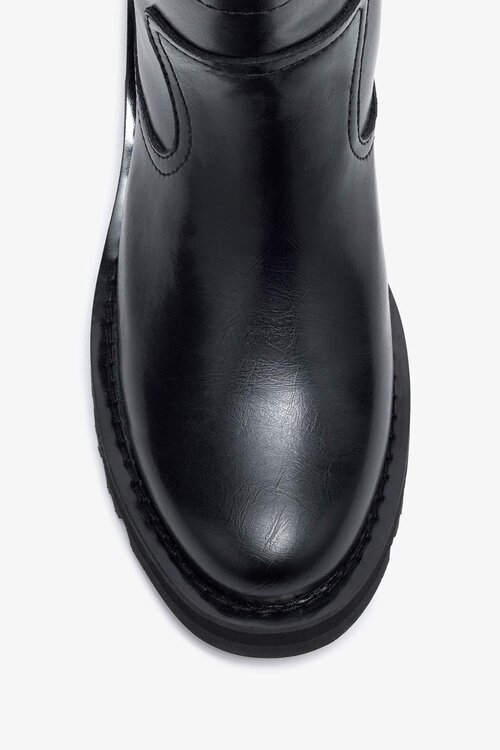 Ganni Black Studs Low Boot
