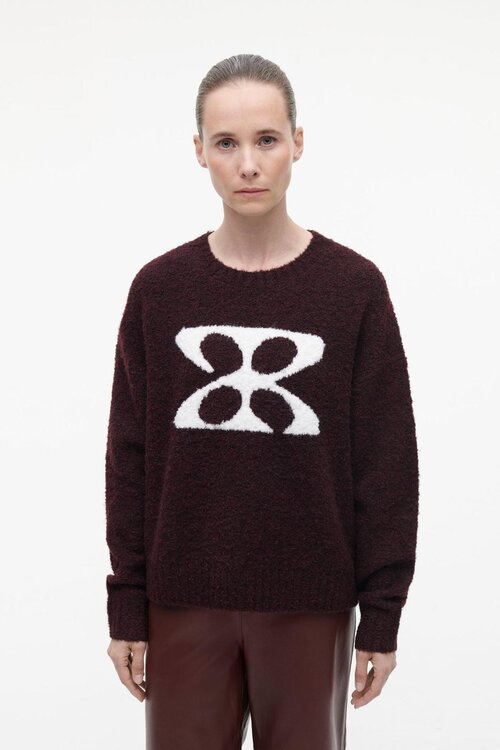 Studio AR by Arma Bordeaux Kirsten boucle knit