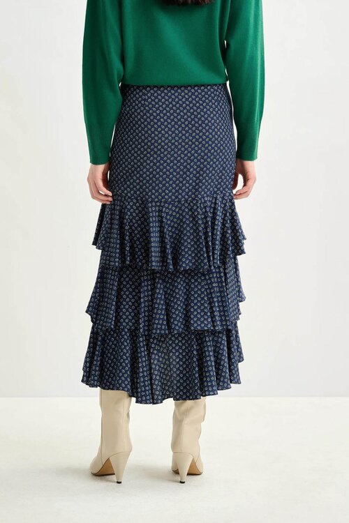 Essentiel Antwerp Diverse kleuren Tiered Ruffle Rok