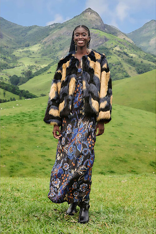 Farm Rio Blauw Coat