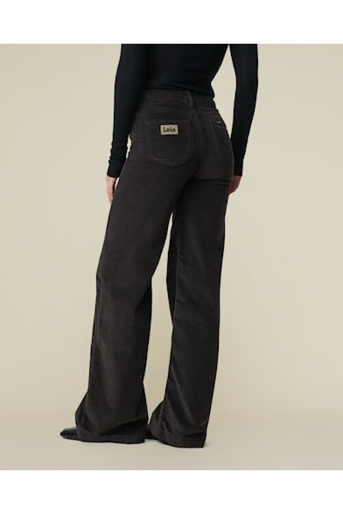 Lois Jeans Bruin Rib Flair