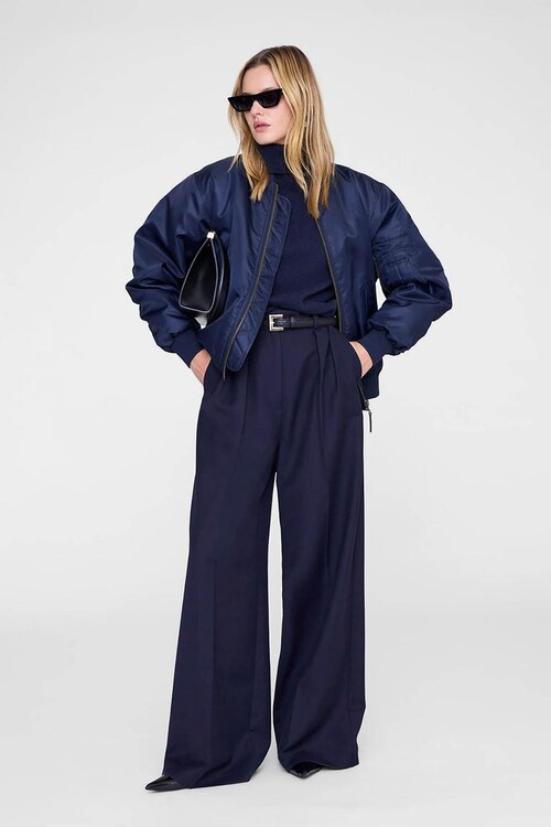 Anine Bing Donkerblauwe Leon Bomber