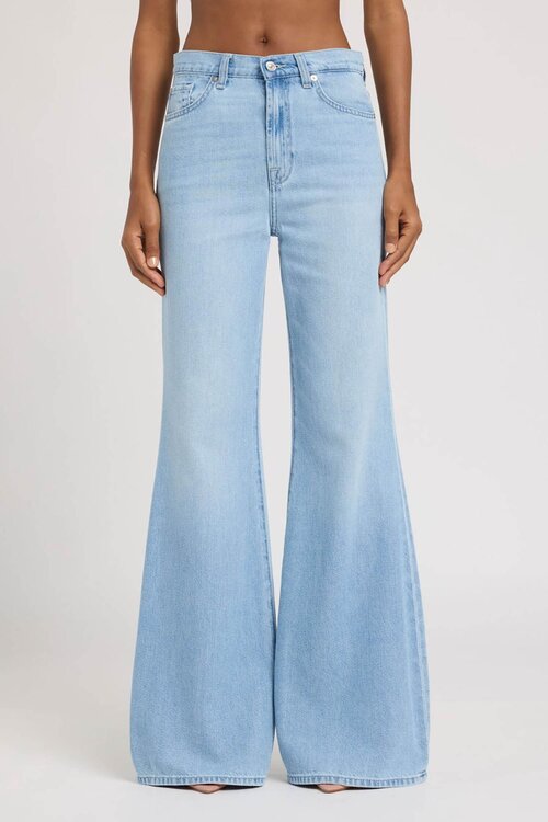 7 For All Mankind Blue Retro Flare Hana