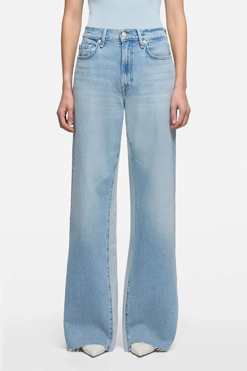 7 For All Mankind Light Blue Panel Lotta Seabreeze