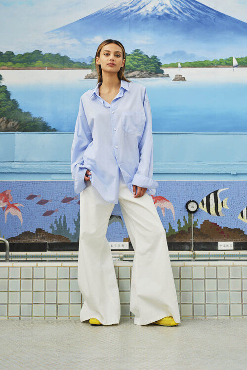 Sea Me Happy Ice Blue Blouse