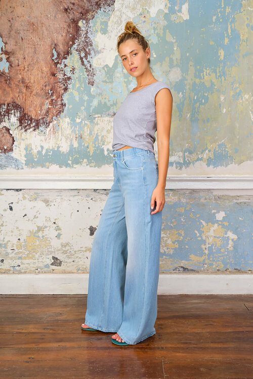 Sea Me Happy Light Blue Jeans