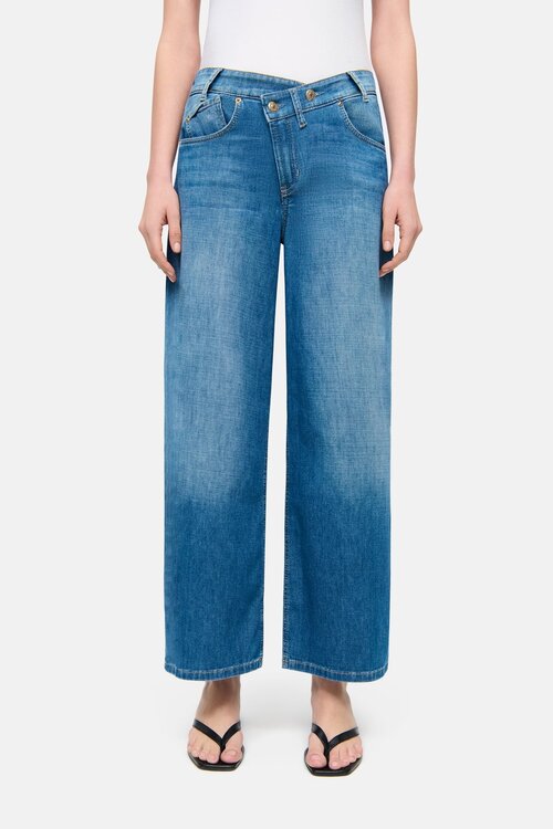 Cambio Indigo Baggy Wide leg Jeans