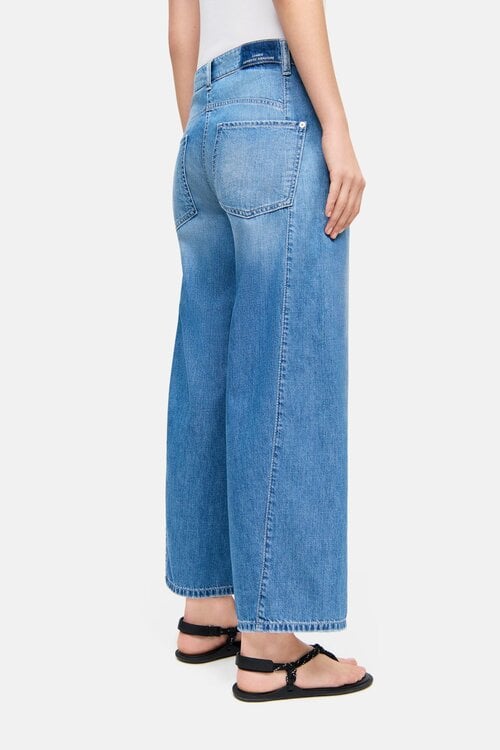 Cambio Blauwe Orla Wide Leg Jeans