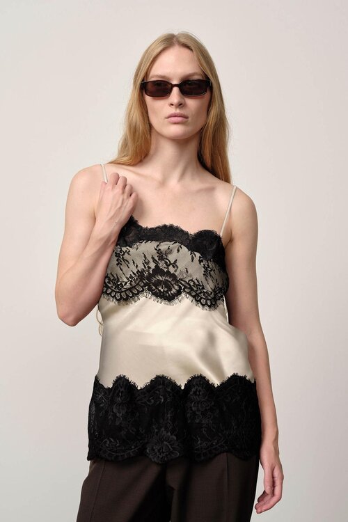 Herskind Creme Linnea Kanten Top