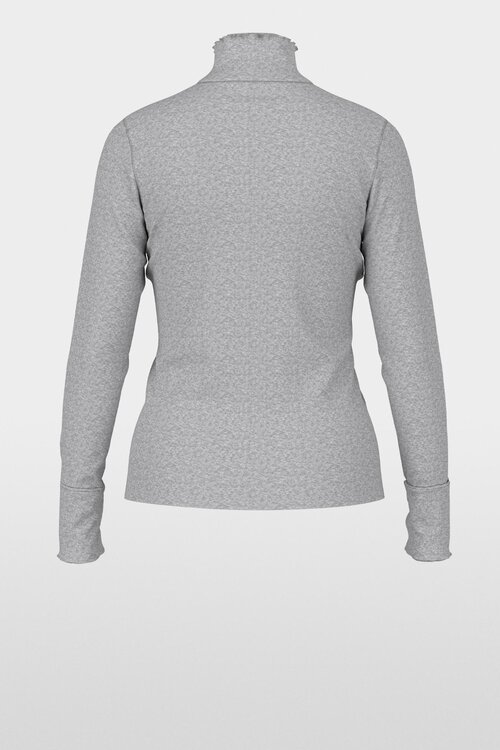 Marc Cain T shirt met turtle neck grijs