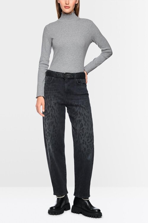 Marc Cain T shirt met turtle neck grijs