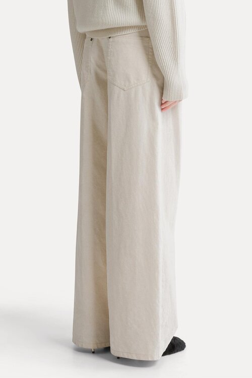Forte_Forte Flock Jeans Wide Leg off white