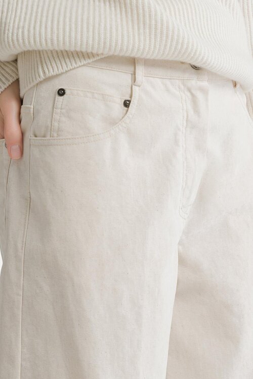 Forte_Forte Flock Jeans Wide Leg off white