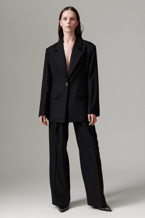 Day Birger et Mikkelsen Enzo Pinstripe Pantalon zwart