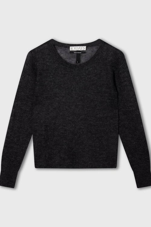 10Days slim thin knit sweater antra