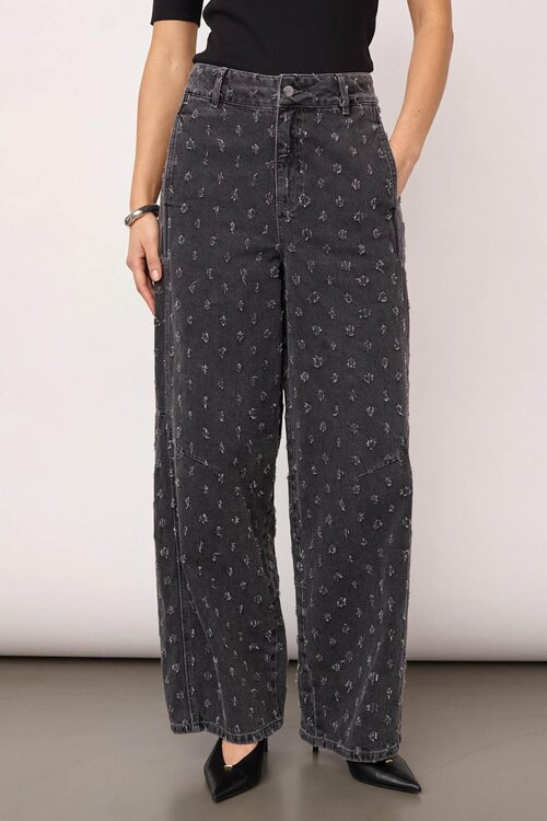 Co'couture Grijze Darry Barrel Jeans