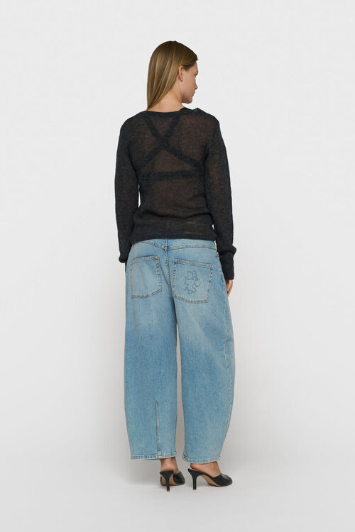 10Days slim thin knit sweater antra