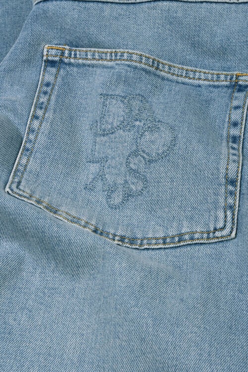 10Days wide tapered denim pants blauw
