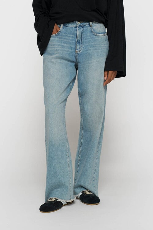 10Days straight leg denim pants blauw