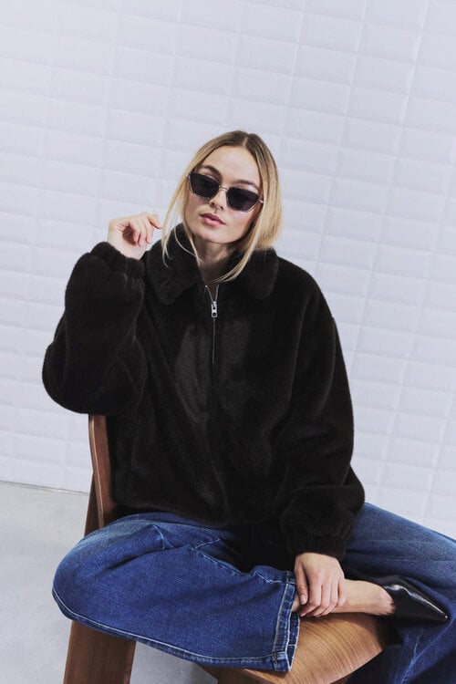 WITHBLACK WBLNOHR FAUX FUR JACKET